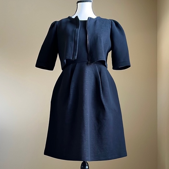 ES’ GIVIEN Dresses & Skirts - Es’Givien - Techno Knit Mini Dress with Jacket - S/M
